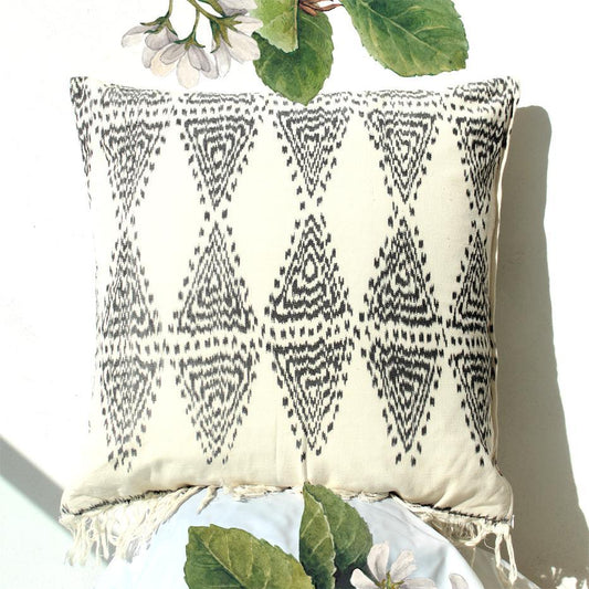 Java Bliss Ikat Pillow - The Higher Flower